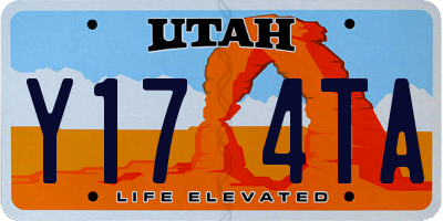 UT license plate Y174TA