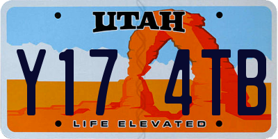 UT license plate Y174TB