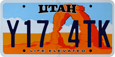UT license plate Y174TK