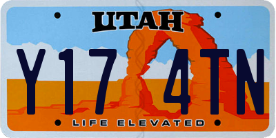 UT license plate Y174TN
