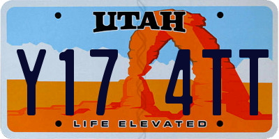 UT license plate Y174TT