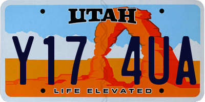 UT license plate Y174UA