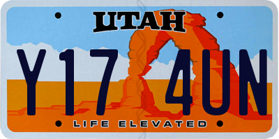 UT license plate Y174UN