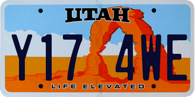 UT license plate Y174WE