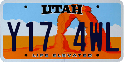 UT license plate Y174WL