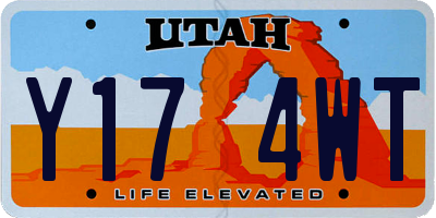 UT license plate Y174WT