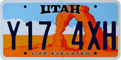 UT license plate Y174XH