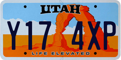 UT license plate Y174XP