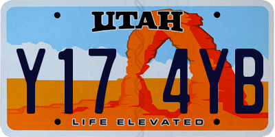 UT license plate Y174YB