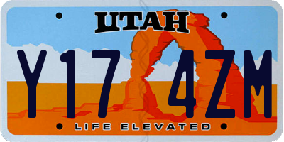 UT license plate Y174ZM