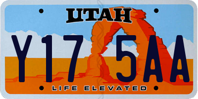 UT license plate Y175AA