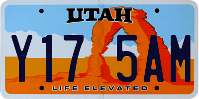UT license plate Y175AM