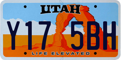 UT license plate Y175BH