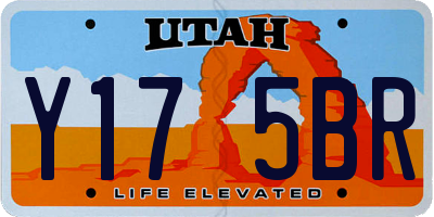 UT license plate Y175BR