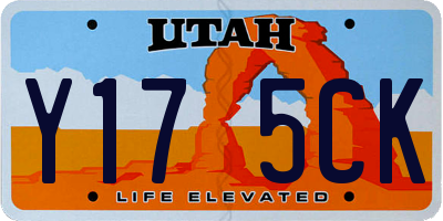 UT license plate Y175CK