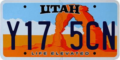 UT license plate Y175CN