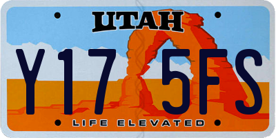 UT license plate Y175FS