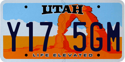 UT license plate Y175GM