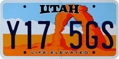 UT license plate Y175GS