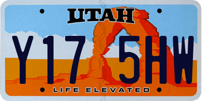 UT license plate Y175HW