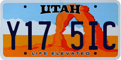 UT license plate Y175IC