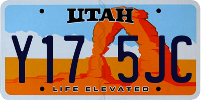 UT license plate Y175JC