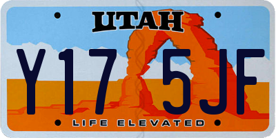 UT license plate Y175JF