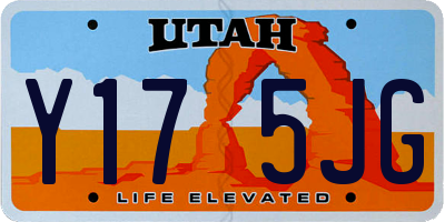 UT license plate Y175JG
