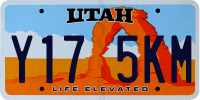 UT license plate Y175KM