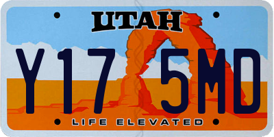 UT license plate Y175MD