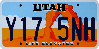 UT license plate Y175NH