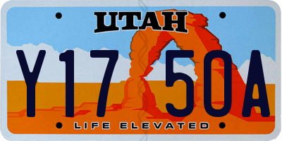 UT license plate Y175OA
