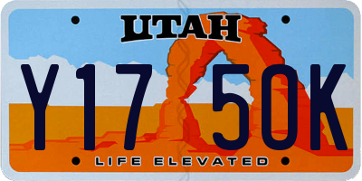 UT license plate Y175OK