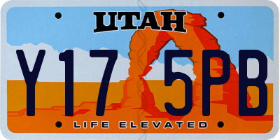 UT license plate Y175PB