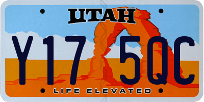 UT license plate Y175QC