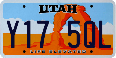 UT license plate Y175QL