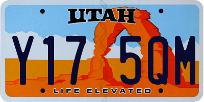 UT license plate Y175QM
