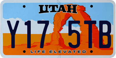 UT license plate Y175TB