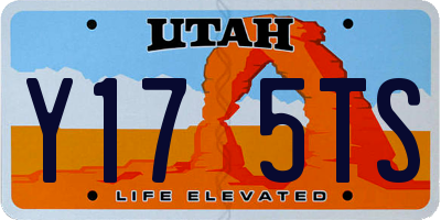 UT license plate Y175TS