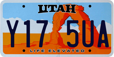 UT license plate Y175UA