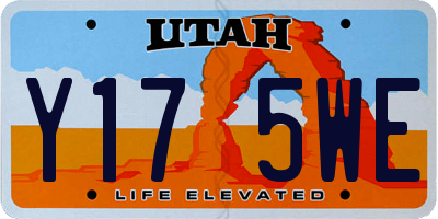 UT license plate Y175WE