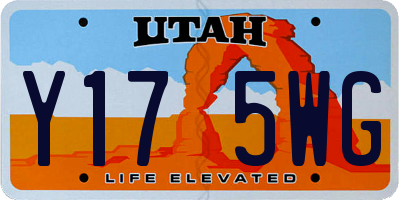 UT license plate Y175WG