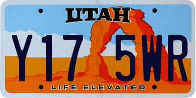 UT license plate Y175WR