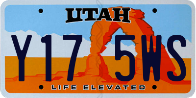 UT license plate Y175WS