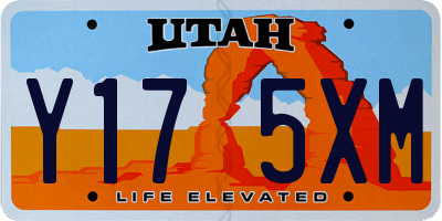 UT license plate Y175XM