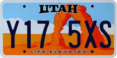 UT license plate Y175XS