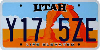 UT license plate Y175ZE
