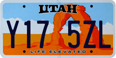 UT license plate Y175ZL