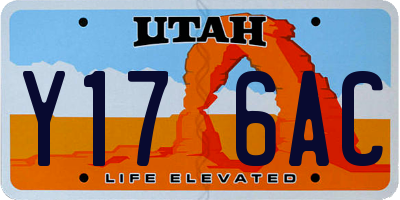 UT license plate Y176AC