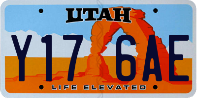 UT license plate Y176AE
